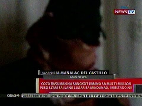 QRT: Coco Rasuman na sangkot sa investment scam sa ilang lugar sa Mindanao, arestado na