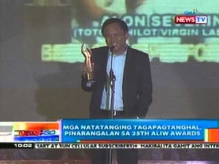 NTG: Mga natatanging tagapagtanghal, pinarangalan sa 25th Aliw Awards