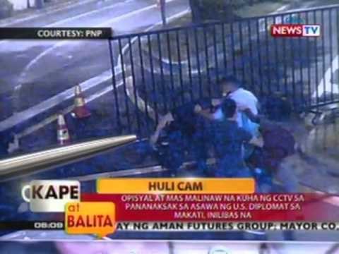 Opisyal at mas malinaw na kuha ng CCTV sa pananaksak sa asawa ng U.S. diplomat, inilabas na