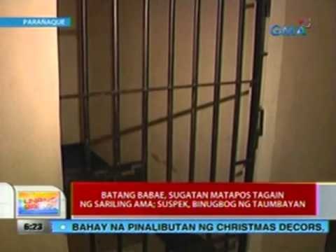 UB: Batang babae, sugatan matapos tagain ng sariling ama; suspek, binugbog ng taumbayan