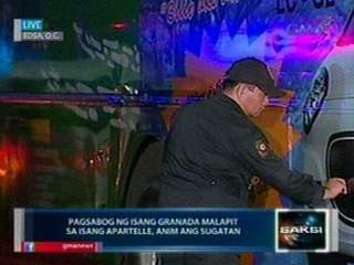 Saksi: 6 sugatan sa pagsabog ng isang granada malapit sa isang apartelle sa Cubao