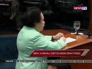 SONA: Sen. Defensor-Santiago, kinuwestyon ang posisyon ni Vice Pres. Binay