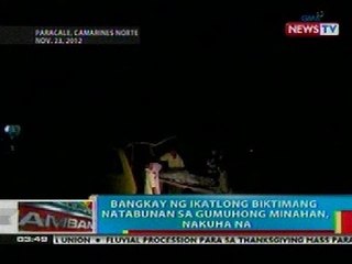 BP: Bangkay ng ika-3 minerong natabunan sa gumuhong minahan sa Paracale, nakuha na