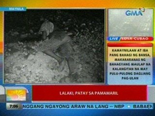 UB: Lalaki, patay sa pamamaril sa Maynila