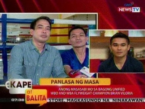 KB: Anong masasabi mo sa bagong Unified WBO and WBA Flyweight Champion Brian Viloria?