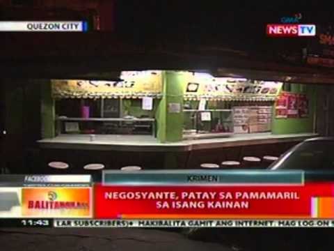 BT: Negosyante, patay sa pamamaril sa isang kainan (Q.C)