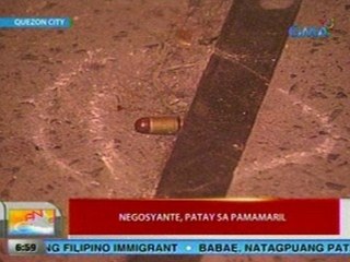 UB: Negosyante, patay sa pamamaril sa QC