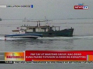 BT: PNP SAF at maritime group, nag-demo kung paano tutugon sa kaso ng kidnapping