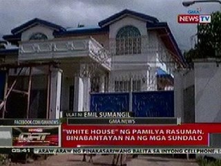 QRT: 'White house' ng pamilya Rasuman, binabantayan na ng mga sundalo