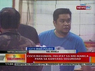 BT: Coco Rasuman, inilipat sa NBI-Manila para sa kanyang seguridad