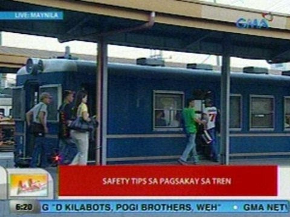 UB: Safety tips sa pagtawid sa riles at pagsakay ng tren