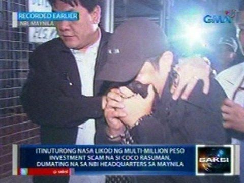 Saksi: Coco Rasuman, dumating na sa NBI