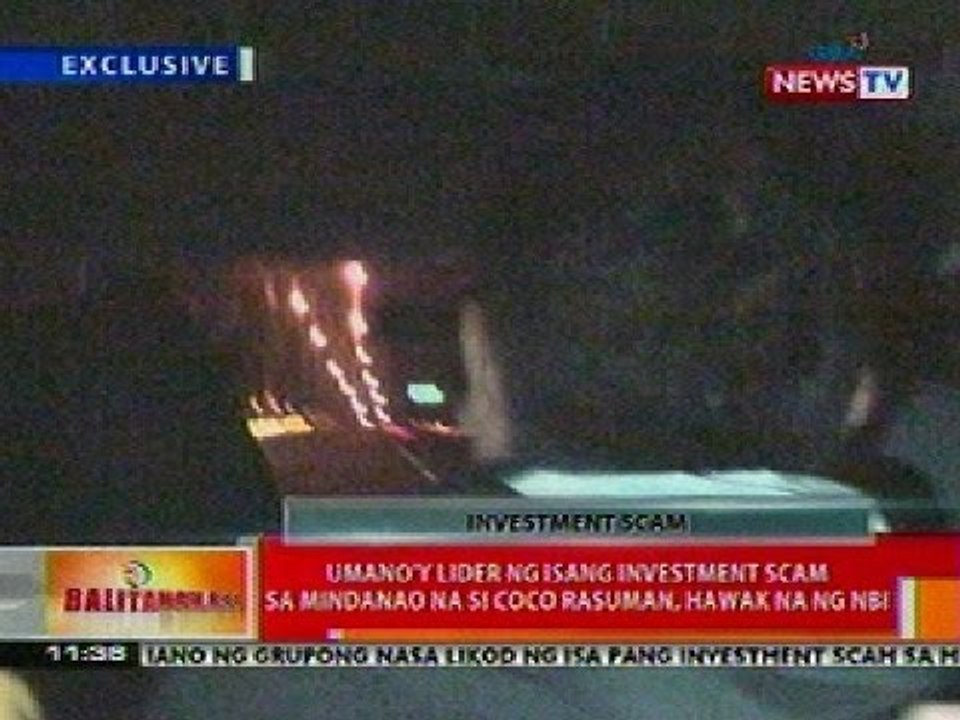 BT: Lider ng investment scam sa Mindanao na si Coco Rasuman, hawak na ng NBI
