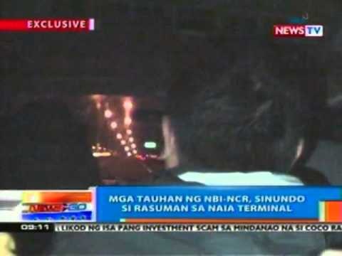 NTG: Mga tauhan ng NBI-NCR, sinundo si Rasuman sa NAIA terminal