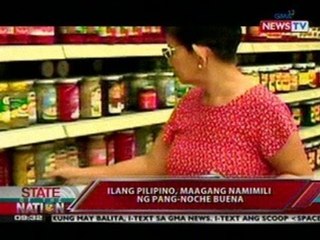 SONA: Ilang Pilipino, maagang namimili ng pang Noche Buena