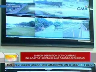 UB: 30 high-definition CCTV cameras, inilagay sa Luneta bilang dagdag-seguridad