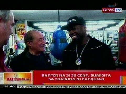 BT: Rapper na si 50 Cent, bumisita sa training ni Pacquiao