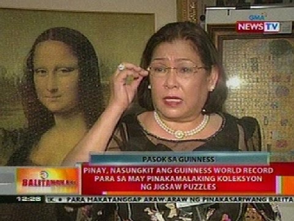 BT: Pinay, nasungkit ang Guinnes World Record para sa may pinakamalaking koleksyon ng jigsaw puzzles