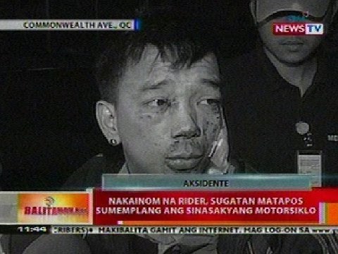BT: Nakainom na rider sa QC, sugatan nang sumemplang ang sinasakyang motorsiklo