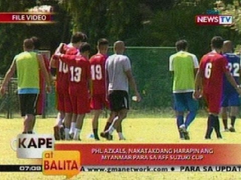 KB: PHL Azkals, nakatakdang harapin ang Myanmar para sa AFF Suzuki Cup
