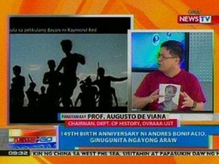 NTG: Panayam kay Prof. Augusto De Viana, Chairman, Dept. of History, OVRAAR-UST (Nov. 30, 2012)