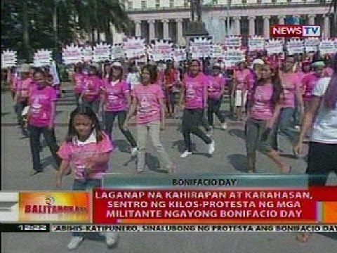BTLaganap na kahirapan at karahasan, sentro ng kilos-protesta ng mga militante ngayong Bonifacio Day
