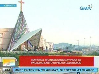 Descargar video: UB: National Thanksgiving Day para sa pagiging Santo ni Pedro Calungsod sa Cebu City