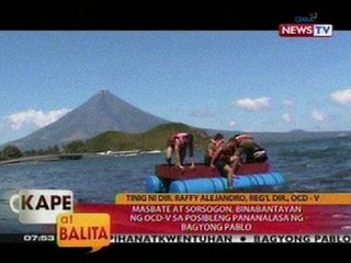 KB: Masbate at Sorsogon, binabantayan ng OCD-V sa posibleng pananalasa ng Bagyong Pablo