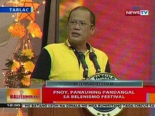 BT: PNoy, panauhing pandangal sa Belenismo Festival sa Tarlac