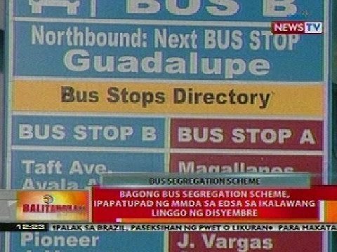 BT: Bagong bus segregation scheme, ipapatupad ng MMDA sa EDSA sa ikalawang linggo ng Disyembre