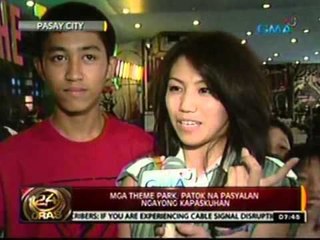 Download Video: 24 Oras: Mga theme park, patok na pasyalan ngayong Kapaskuhan