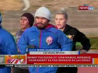 BT: Pacman at Marquez, nagkasabay sa pag-eensayo sa LA