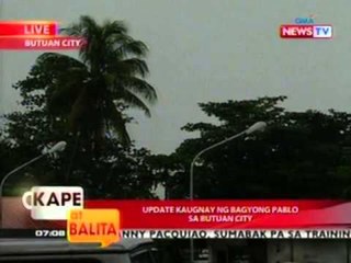 KB: Update kaugnay ng bagyong Pablo sa Butuan city
