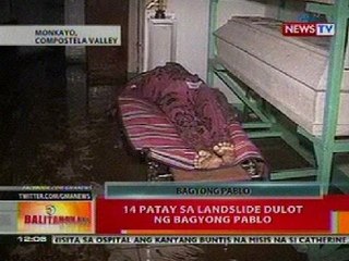 BT: 14 patay sa landslide dulot ng Bagyong Pablo sa ComVal