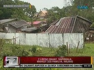 24Oras: 2,000 bahay, napinsala ng Bagyong Pablo; Mahigit 300 pamilya, inilikas sa Agusan del Sur