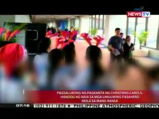 KB: Pagsalubong ng pagkanta ng Christmas carols, handog ng NAIA sa mga umuuwing pasahero