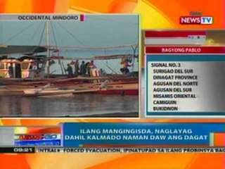 NTG: Ilang mangingisda, naglayag dahil kalmado naman daw ang dagat