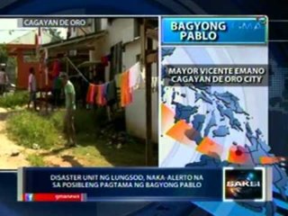 Saksi: Cagayan de Oro, nakaalerto na sa pagtama ng bagyong Pablo