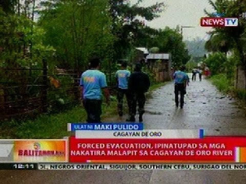 BT: Forced evacuation, ipinatupad sa mga nakatira malapit sa CDO river