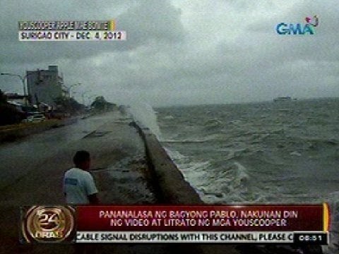 24Oras: Pananalasa ng Bagyong Pablo, nakunan din ng video at litrato ng mga Youscooper