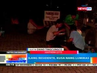NTG: Ilang residente, kusa nang lumikas (Southern Leyte)