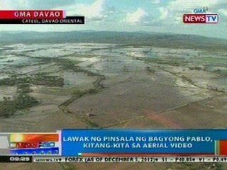 NTG: Lawak ng pinsala ng Bagyong Pablo sa Davao Oriental, kitang-kita sa aerial video