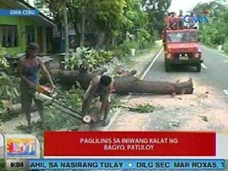 UB: Paglilinis sa iniwang kalat ng Bagyong Pablo, patuloy