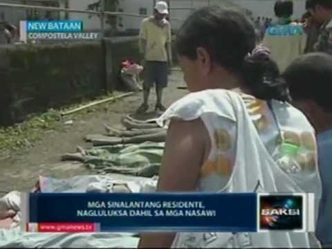 Saksi: Mga sinalantang residente sa New Bataan, nangamba sa muling pag-ulan