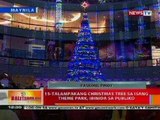 BT: 15-ft Christmas tree sa isang theme park sa Maynila, ibinida sa publiko