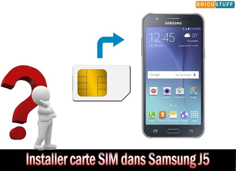 Comment installer carte SIM et carte micro SD sur un smartphone Samsung  Galaxy J5 - Vidéo Dailymotion