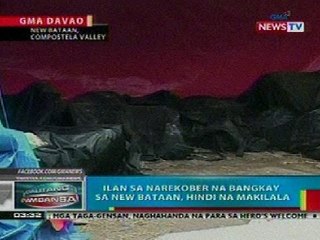 BP: Mga bangkay na nahukay sa New Bataan, Compostela Valley, 'di pa rin nakikilala