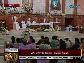24Oras: Vigil kontra RH Bill, sinimulan na