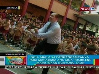 BP: DOH, abala sa pangangampanya kontra paputok