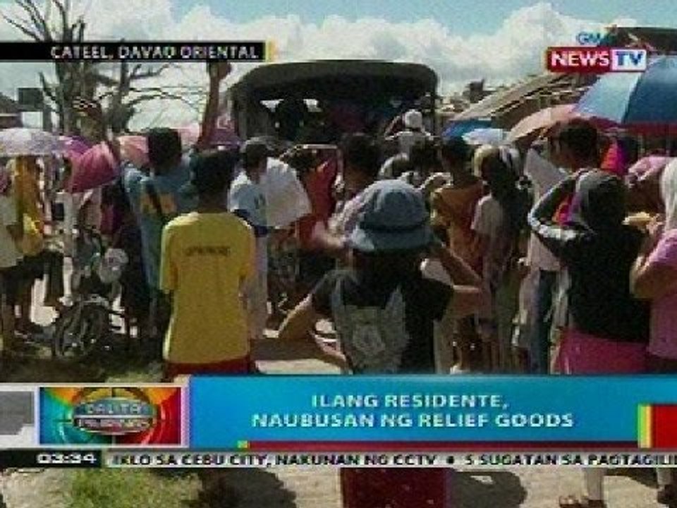 BP: Mahigit 480,000 pamilya sa Mindanao, apektado ng Bagyong Pablo